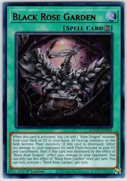 Black Rose Garden DOOD-EN055 Yu-Gi-Oh 1st Edition NM - Image 1