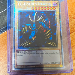 Yu-Gi-Oh! Tri-Horned Dragon RA05-EN001 1st Edition Secret Rare Foil Normal - Image 1