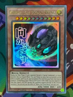 Yugioh TCG Nibiru, the Primal Being RA05-EN094 Ultra Rare 1st Edition NM - Image 1