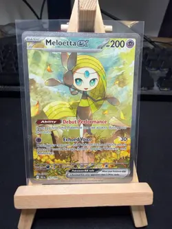 Pokemon TCG Meloetta ex 167/086 - Special Illustration Rare SIR - Black Bolt -NM - Image 1