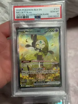 PSA 10 MELOETTA EX 167/086 SPECIAL ILLUSTRATION RARE BLACK BOLT POKEMON💎✨💎 - Image 1