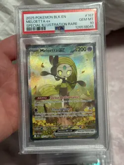 PSA 10 MELOETTA EX 167/086 SPECIAL ILLUSTRATION RARE BLACK BOLT POKEMON💎✨💎 - Image 2