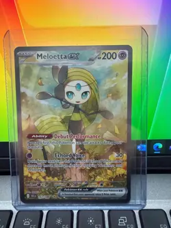 Meloetta ex Special Illustration Rare 167/086 Pokemon Black Bolt English SIR - Image 1