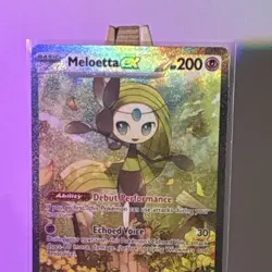 Pokemon TCG Meloetta ex 167/086 Special Illustration Rare Holo SV Black Bolt - Image 2