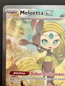 Pokemon Black Bolt (BLK) Meloetta EX 167/086 Special Illustration Rare Clean - Image 2