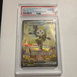Pokemon Meloetta ex Special Illustration Rare Holo Sv: Black Bolt PSA 10 167/086 - Image 1