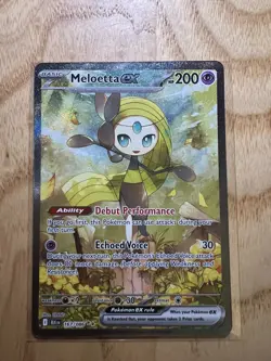 Pokemon TCG Meloetta EX Card 167/086 Black Bolt Special Illustration Rare - Image 1