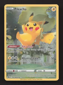 Pikachu GG30/GG70 Holo Crown Zenith Galarian Gallery Pokemon Holo NM - Image 1