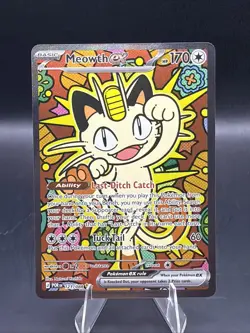 Meowth ex 121/088 Me03: Perfect Order Holo - Image 1