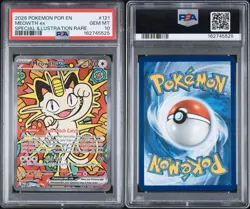 Meowth ex 121/088 Me03: Perfect Order Special Illustration Rare Holo PSA 10 - Image 2