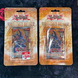 YUGIOH! LOT OF 2 Force of the Breaker 1st Edition Booster Pack Blisters Sealed - Image 1