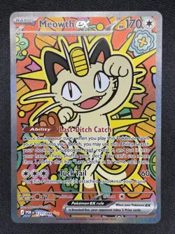 Meowth ex 121/088 Me03: Perfect Order Holo (UK Seller) - Image 1