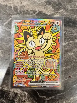 Pokemon TCG Meowth ex 121/088 SIR Full Art Holo NM/M Me03: Perfect Order - Image 1
