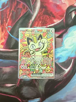 Pokemon TCG Meowth ex 121/088 SIR Full Art Holo NM/M Me03: Perfect Order - Image 1
