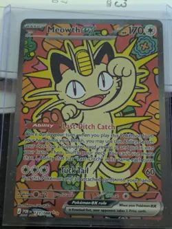 Pokemon Meowth ex 121/088 Me03: Perfect Order Holo Mega Evolution Mew - Image 3