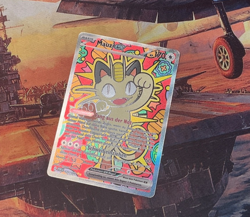 Meowth ex 121/088 Me03: Perfect Order Holo German , PSA10 contender - Image 1
