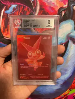 Pokemon Card Italian - Victini Red #171 - BLK Luce Nera - BGS 9 MINT - Image 1