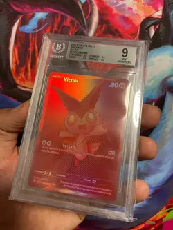 Pokemon Card Italian - Victini Red #171 - BLK Luce Nera - BGS 9 MINT - Image 3