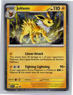 Jolteon (Cosmos Holo) 169 Rare Scarlet & Violet Promo Pokemon Near Mint (A3) - Image 1