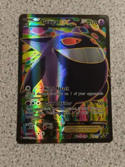 Pokemon Gengar EX Full Art Phantom Forces 114/119 Ungraded Excellent Condition - Image 1