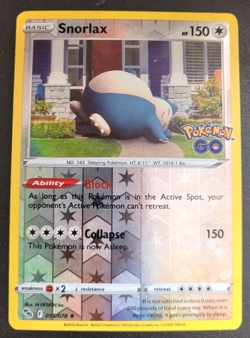 Pokemon Go Set Snorlax Reverse Holo Rare 055/078 NM/M Condition - Image 1