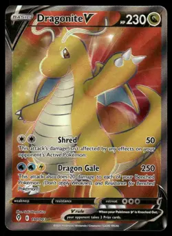 Pokemon Cards Dragonite V 191/203 Evolving Skies Ultra Rare NM - Image 1