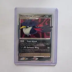 Pokemon TCG Honchkrow LV.X 132/123 Secret Wonders Holo 110HP 2007 - Image 1