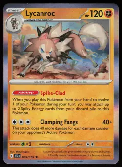 Lycanroc 085/159 Rare Journey Together Pokemon Holo Near Mint - Image 1