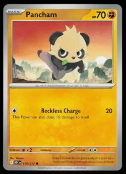 Pancham 115/217 Common Ascended Heroes Pokemon Near Mint - Image 1