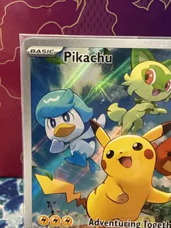 Pokemon Center Pikachu SVP 027 Stamped Black Star Promo Card Sealed - Image 2
