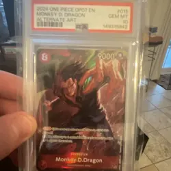 One Piece CCG OP07 EN Monkey D. Dragon 015 Alternate Art Holo 2024 PSA 10 - Image 4