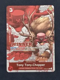 Tony Tony.Chopper (Winner Pack 2024 Oct.-Dec.) OP04-010 Foil One Piece Single - Image 1