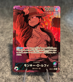 One Piece TCG: Monkey.D.Luffy Leader Alternate Art EB02-010 Japanese, NM - Image 1