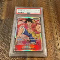 ONE PIECE ROMANCE DAWN OP01-024 MONKEY D. LUFFY PSA 8 - Image 1