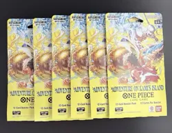 One Piece (OP15) Adventure on Kami's Island Sleeved Booster Pack Lot Of 6 - Image 1