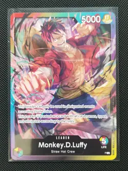 One Piece Monkey D Luffy Leader Rare 3rd Anniversary Promo Alt/Art -english - Image 1