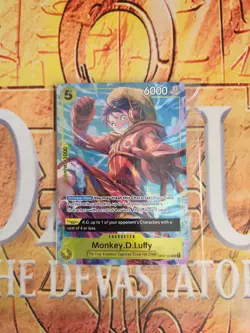 Monkey.D.Luffy Illustration Box Vol. 3 OP07-109 Sealed SR Foil One Piece Promo - Image 1