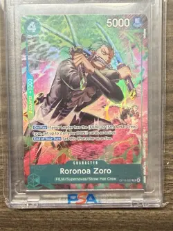 One Piece OP15 Roronoa Zoro OP13-037 TR Foil - (Treasure Rare) English Mint - Image 1