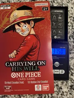 HEAVY OP-13 Sleeved Booster Pack - ONE PIECE TCG - CARRYING ON HIS WILL HEAVY - Image 1