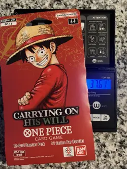 HEAVY OP-13 Sleeved Booster Pack - ONE PIECE TCG - CARRYING ON HIS WILL HEAVY - Image 1