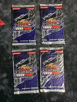 Lot of 4 Turbo Pack Five TU05 Booster Packs Sealed Yugioh - Image 1