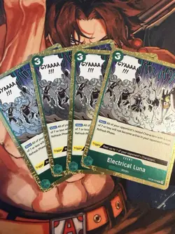 Electrical Luna OP08-036 Rare Two Legends One Piece 4x Playset - Image 1