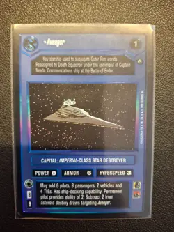 Star Wars CCG: Avenger Rare Foil + Free, Random 15-Card Bonus Pack - Image 1