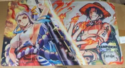 One Piece Card Game play mat championship 2023 Ace Yamato - Image 1