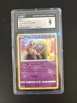 Pokemon TCG Mew Celebrations Holo Rare Card 011/025 - Image 1