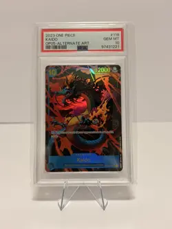 One Piece 2023 Kaido Alternate Art OP05-118 SEC PSA 10 - Image 1