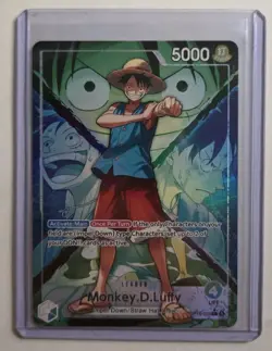 Bandai One Piece Card Game Monkey D. Luffy Leader OP16-022 ALT ART - Image 1