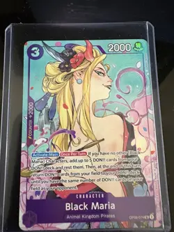 Bandai One Piece Card Game Black Maria OP08-074 Two Legends SR Foil English - Image 1