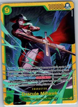 Dracule Mihawk - OP14-119 SEC English Azure Sea's Seven - One Piece Card - NM - Image 1
