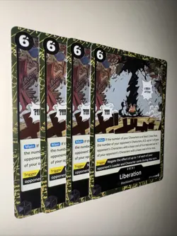 4x Playset OP10-098 Liberation R Playset - One Piece TCG - Royal Blood English - Image 2